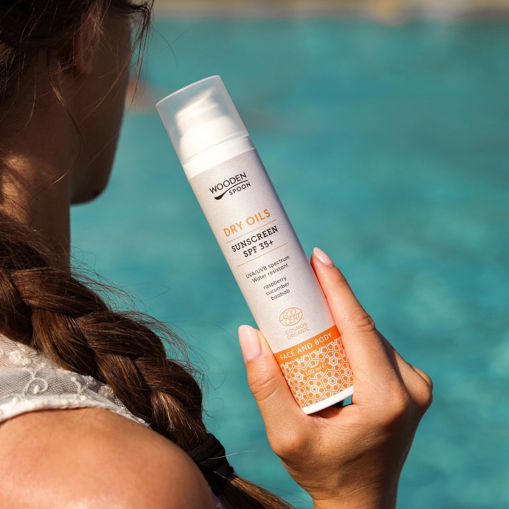 Organski losjon za sončenje za obraz in telo SPF 35+ (Dry Oils)