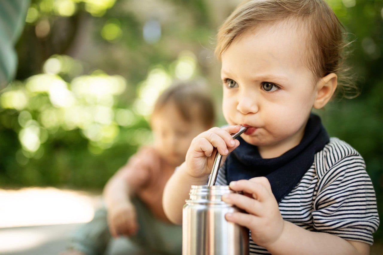 Set ukrivljenih slamic (nerjaveče jeklo)