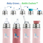 Steklenička z ustnikom Kiki (Sippy) 325 ml – Unicorn | Pura Stainless