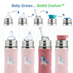 Steklenička s slamico Kiki (Straw) 325 ml – Unicorn | Pura Stainless