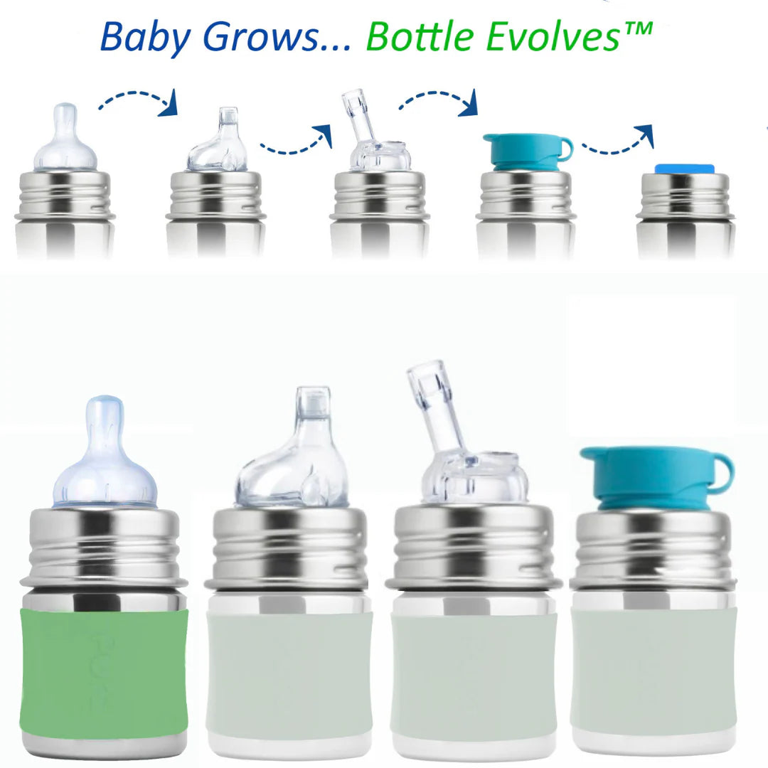 Otroška steklenička Kiki 150 ml – Moss | Pura Stainless