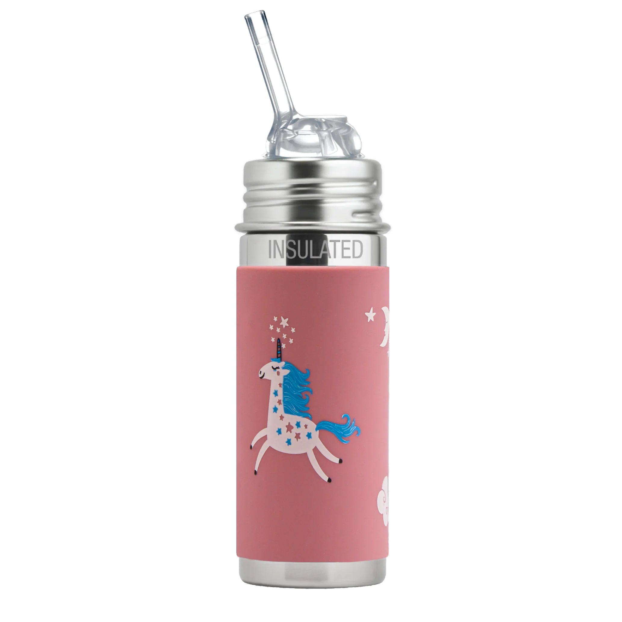 Termo steklenička s slamico Kiki (Straw) 260 ml – Unicorn | Pura Stainless