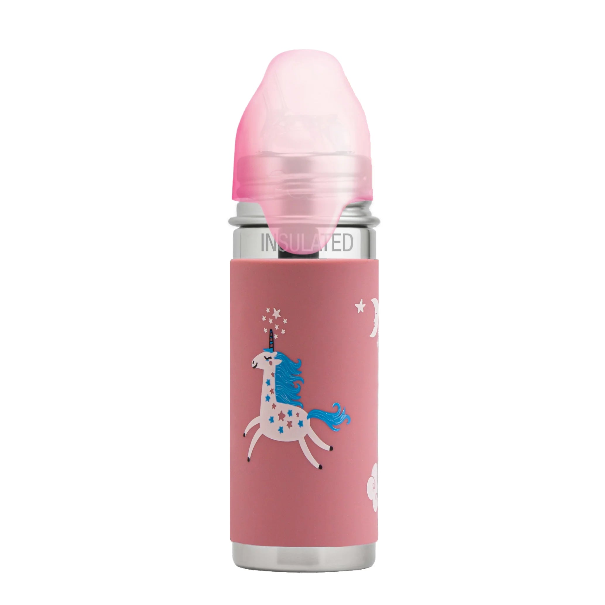 Termo steklenička s slamico Kiki (Straw) 260 ml – Unicorn | Pura Stainless