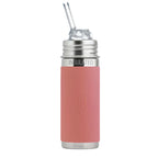 Termo steklenička s slamico Pura Kiki 260 ml v barvi Rose – izolirana, s silikonsko slamico, brez plastike