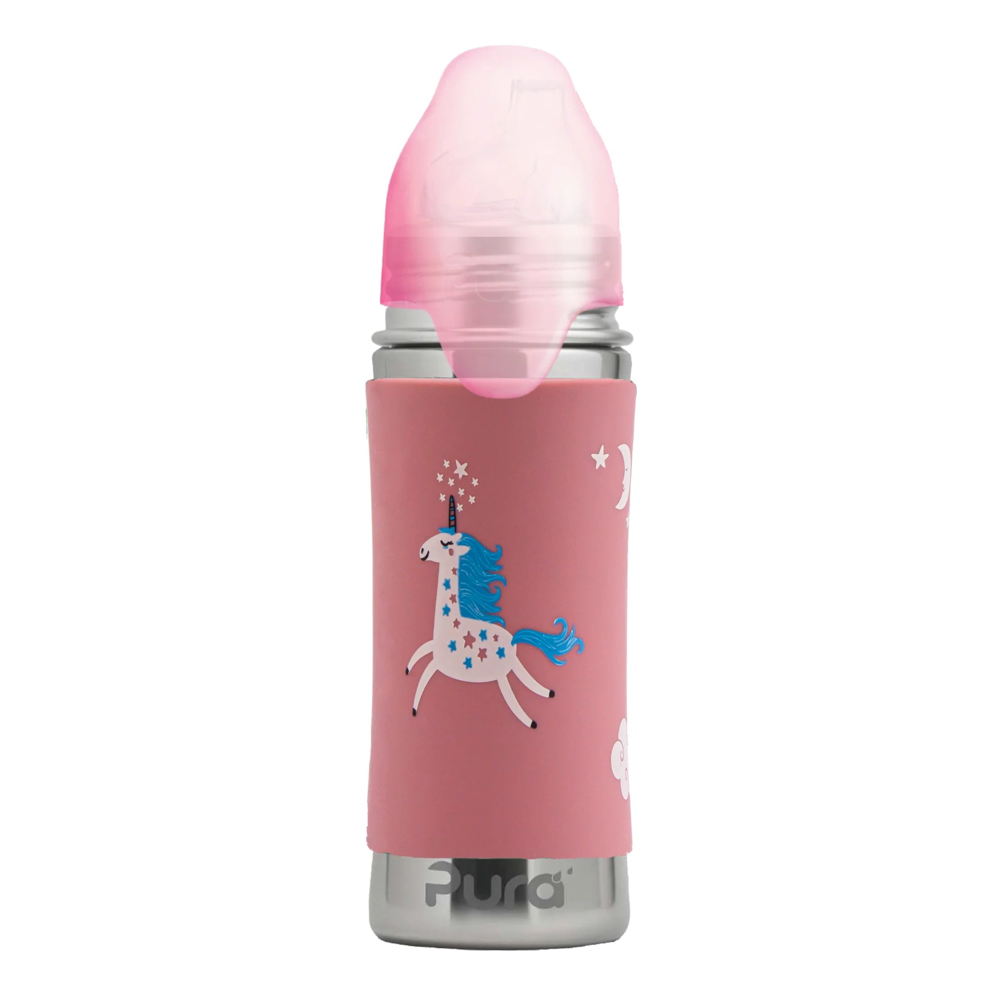 Steklenička z ustnikom Kiki (Sippy) 325 ml – Unicorn | Pura Stainless