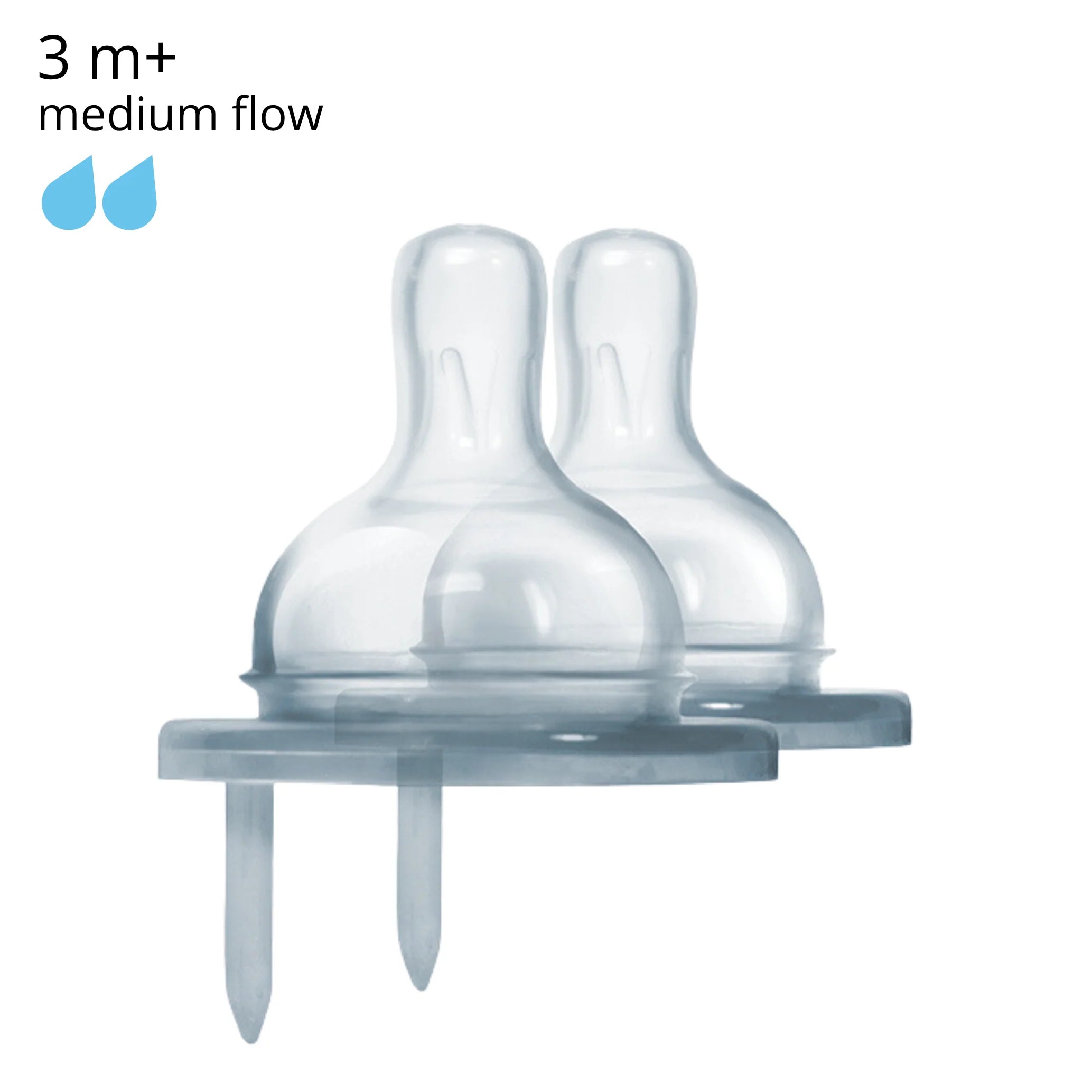 Kiki silikonski cucelj (2 kosa) – srednji pretok (3 m+) | Pura Stainless