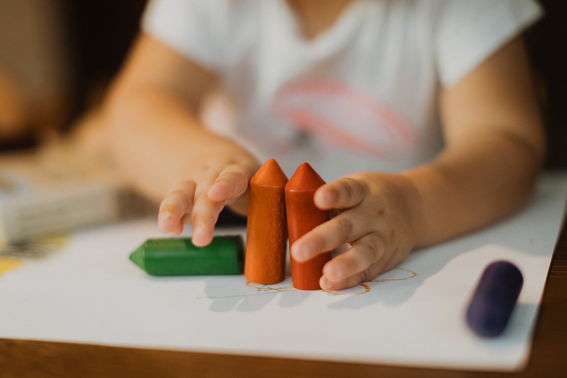 Voščenke iz čebeljega voska Junior (6 barv) | Medenka