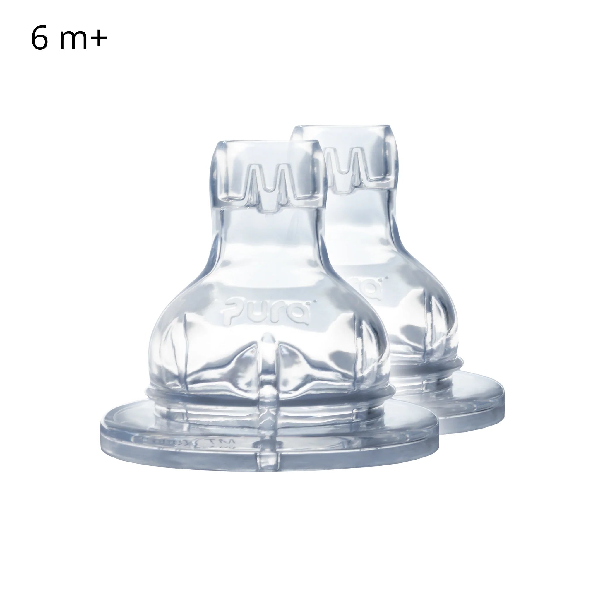 Kiki silikonski ustnik (2 kosa) – (6 m+) | Pura Stainless