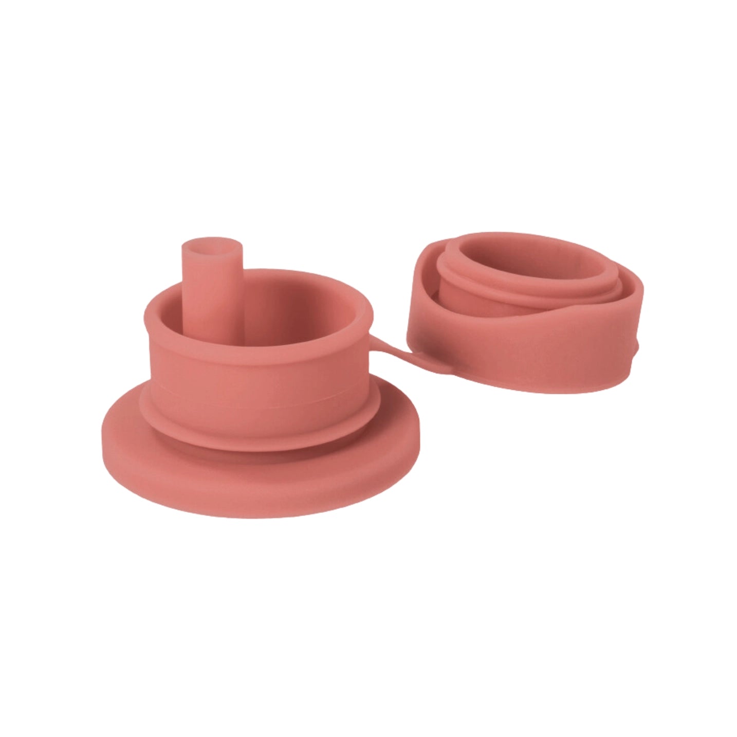 Pura Big Mouth® silikonska športna slamica - Rose | Pura Stainless