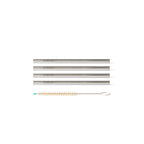 Set kratkih slamic (nerjaveče jeklo)