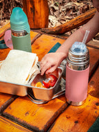 Termo steklenička s slamico Kiki (Straw) 260 ml – Rose | Pura Stainless