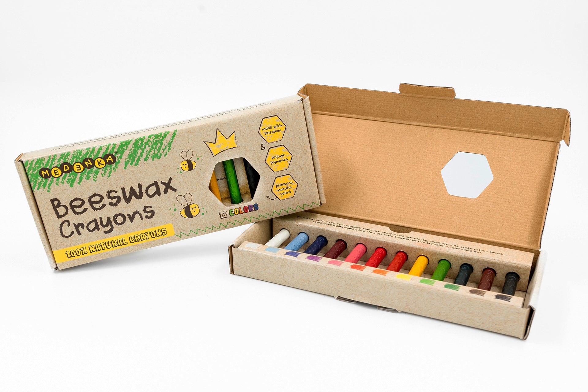 Voščenke iz čebeljega voska Classic (12 barv) | Medenka